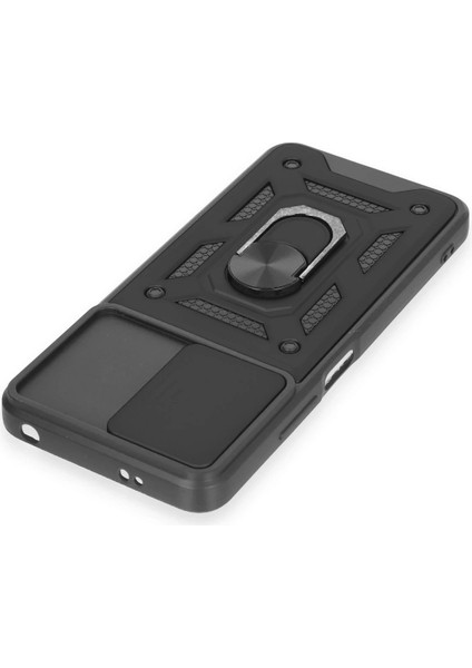 Xiaomi Redmi Note 12 4g Kılıf Pars Lens Yüzüklü Silikon - Siyah – Darbe Koruma