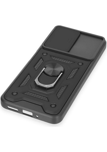 Xiaomi Redmi Note 12 4g Kılıf Pars Lens Yüzüklü Silikon - Siyah – Darbe Koruma