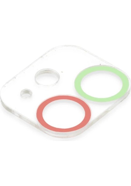 iPhone 11 Renkli Kamera Lens Koruma Cam - Yeşil-Pembe – Darbe Koruma