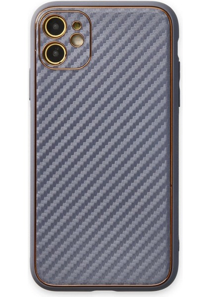 iPhone 12 Kılıf Coco Karbon Silikon - Gri – Darbe Koruma
