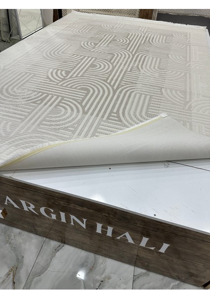 Bambu Halı Gri Renk Oturma Odası Halısı Argın Halı
