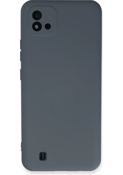 Realme C11 2021 Kılıf Nano Içi Kadife Silikon - Gri – Darbe Koruma