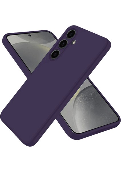 Samsung Galaxy S25 Kılıf Nano Içi Kadife Silikon - Mor