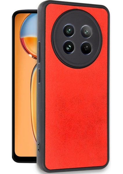 Realme 12 5g Kılıf Aras Deri Kapak - Kırmızı – Darbe Koruma fiyatları