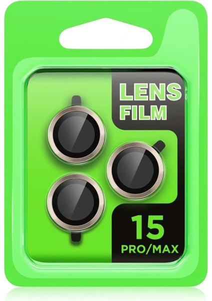 iPhone 15 Pro Max Raze Metal Kamera Lens - Lacivert – Kamera Koruma