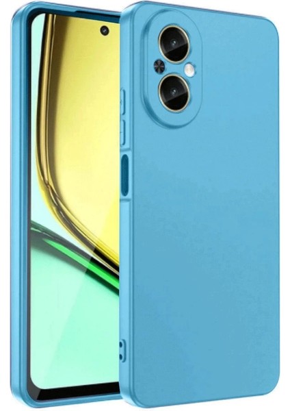 Realme 12 Lite Kılıf First Silikon - Mavi – Darbe Koruma