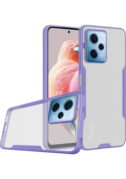 Xiaomi Redmi Note 12 5g Kılıf Platin Silikon - Lila – Darbe Koruma