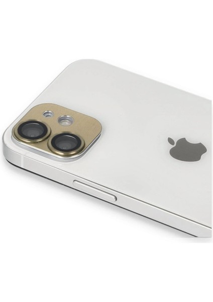 iPhone 11 Pers Alüminyum Kamera Lens - Gold – Darbe Koruma