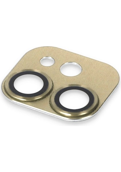 iPhone 11 Pers Alüminyum Kamera Lens - Gold – Darbe Koruma