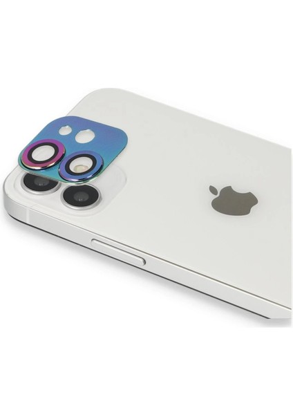 iPhone 11 Pers Alüminyum Kamera Lens - Rainbow – Darbe Koruma