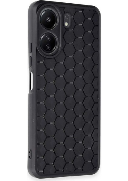 Xiaomi Redmi 13C Kılıf Petek Silikon Kapak - Siyah – Darbe Koruma