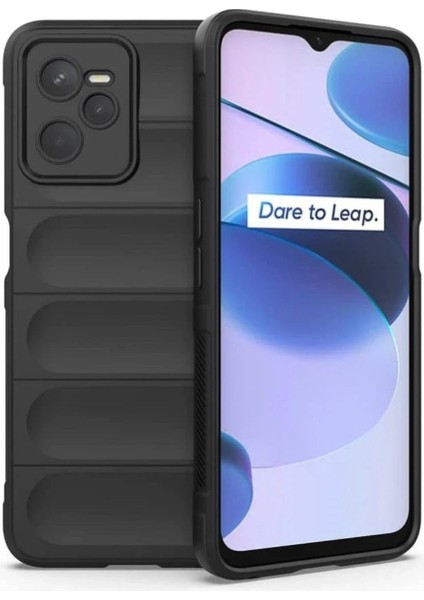 Realme C35 Kılıf Optimum Silikon - Siyah – Darbe Koruma