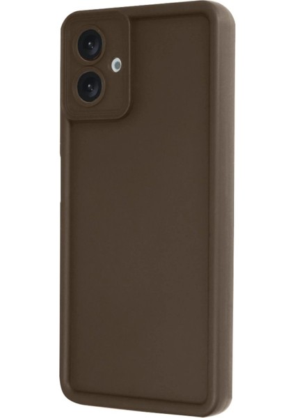 Samsung Galaxy A06 Kılıf Viera Silikon - Kahverengi – Darbe Koruma