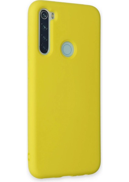 Xiaomi Redmi Note 8 Kılıf Nano Içi Kadife Silikon - Sarı – Darbe Koruma