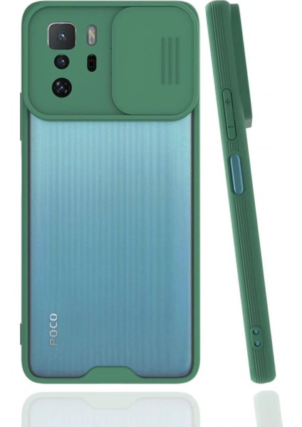 Xiaomi Poco X3 Gt Kılıf Platin Kamera Koruma Silikon - Yeşil – Şık Tasarım