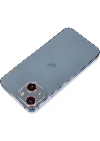 iPhone 13 Shine Kamera Lens Koruma Cam - Pembe – Darbe Koruma