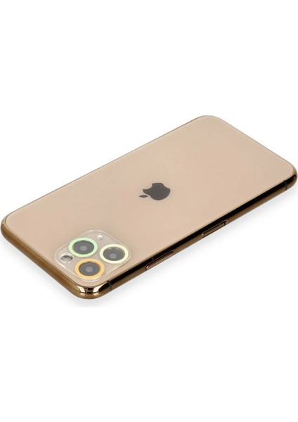 Iphone 11 Pro Max Renkli Kamera Lens Koruma Cam Aksesuar – Darbe Koruma