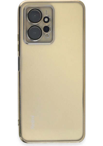 Xiaomi Redmi Note 12 4g Kılıf Razer Lensli Silikon - Gold – Darbe Koruma