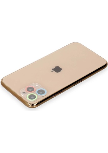 Iphone 11 Pro Max Renkli Kamera Lens Koruma Cam Aksesuar – Darbe Koruma