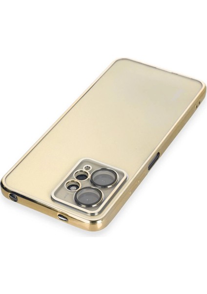 Xiaomi Redmi Note 12 4g Kılıf Razer Lensli Silikon - Gold – Darbe Koruma