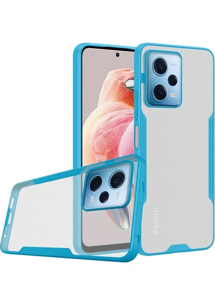 Xiaomi Redmi Note 12 5g Kılıf Platin Silikon - Mavi – Darbe Koruma