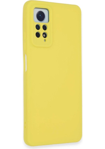 Xiaomi Redmi Note 12 Pro 4g Kılıf Nano Içi Kadife Silikon - Sarı – Darbe Koruma