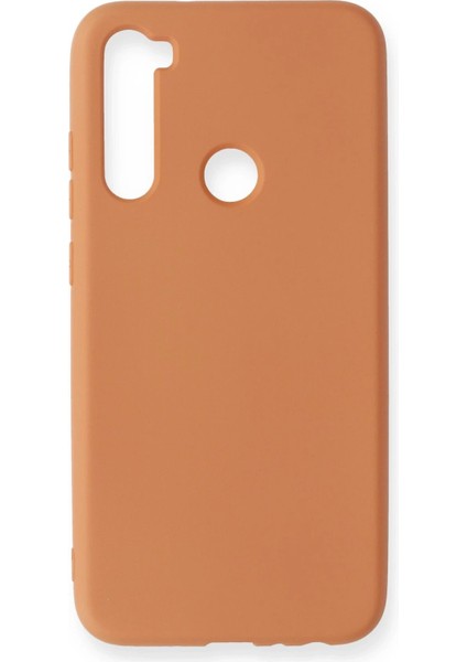 Xiaomi Redmi Note 8 Kılıf Nano Içi Kadife Silikon - Turuncu – Darbe Koruma