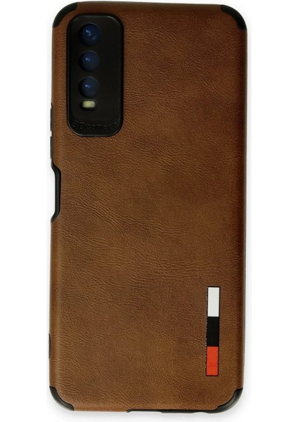 Vivo Y11S Kılıf Loop Deri Silikon - Kahverengi – Darbe Koruma
