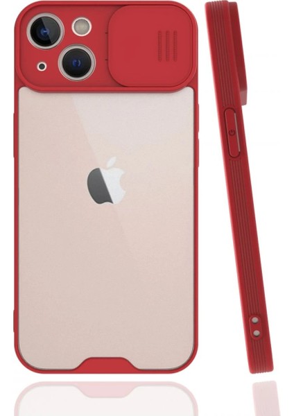 iPhone 13 Mini Kılıf Platin Kamera Koruma Silikon - Kırmızı – Şık Tasarım