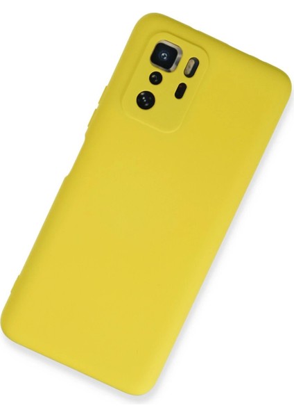 Xiaomi Poco X3 Gt Kılıf Nano Içi Kadife Silikon - Sarı – Darbe Koruma