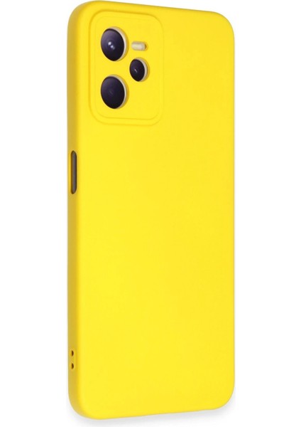 Realme C35 Kılıf Nano Içi Kadife Silikon - Sarı – Darbe Koruma fiyatları