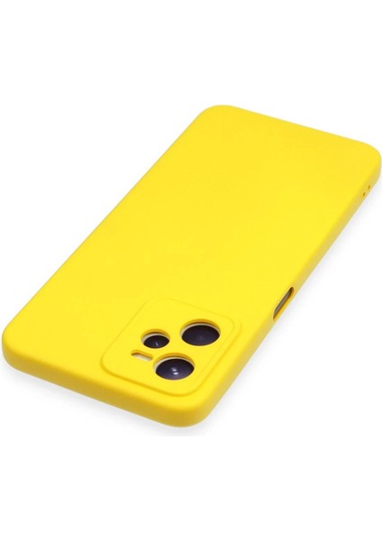 Realme C35 Kılıf Nano Içi Kadife Silikon - Sarı – Darbe Koruma modelleri