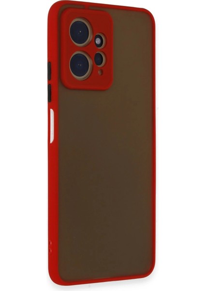 Xiaomi Redmi Note 12 4g Kılıf Montreal Silikon Kapak - Kırmızı – Darbe Koruma