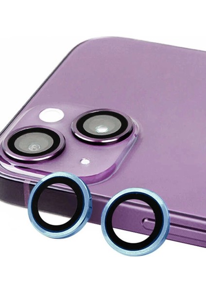iPhone 14 Plus Raze Metal Kamera Lens - Mavi – Kamera Koruma