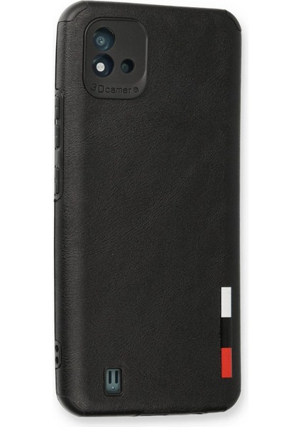 Realme C11 2021 Kılıf Loop Deri Silikon - Siyah – Darbe Koruma