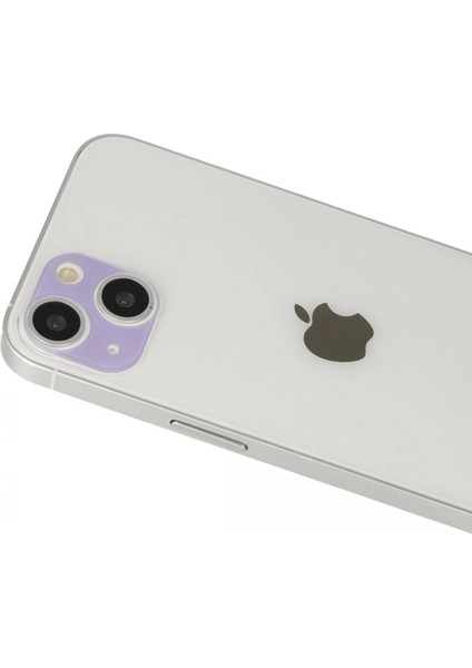 iPhone 13 Rainbow Kamera Lens Koruma Cam - Mor – Darbe Koruma