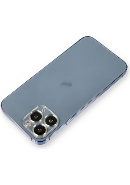 iPhone 11 Pro Metal Kamera Lens Koruma Cam - Açık Yeşil – Darbe Koruma
