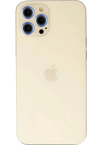 iPhone 12 Pro Metal Kamera Lens - Mavi – Darbe Koruma