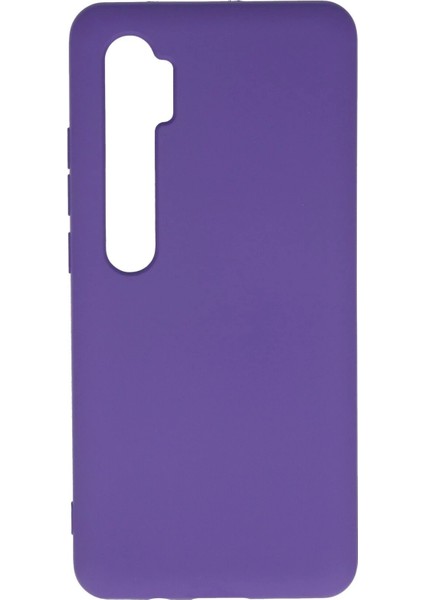 Xiaomi Mi Note 10 Lite Kılıf Nano Içi Kadife Silikon - Mor – Darbe Koruma