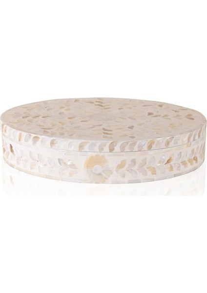 Yuvarlak Kutu Sedef 40X30X8 cm TLC0073