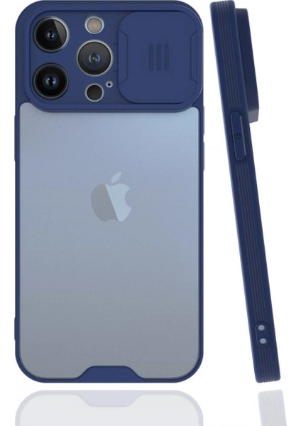 iPhone 13 Pro Max Kılıf Platin Kamera Koruma Silikon - Lacivert – Şık Tasarım