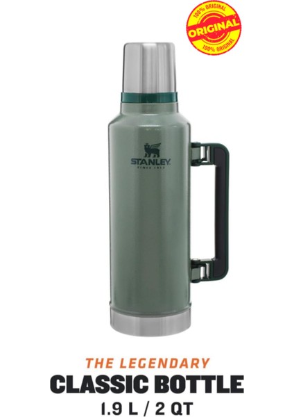 Klasik Vakumlu Termos, 1.9 Lt Orjinal ( Ömürboyu Garanti )