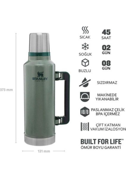 Klasik Vakumlu Termos, 1.9 Lt Orjinal ( Ömürboyu Garanti ) fiyatları