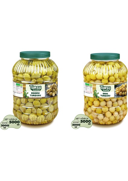 Çağla Badem Turşusu 5kg - Erik Turşusu 5kg