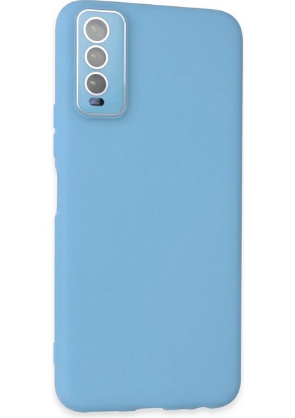 Vivo Y11S Kılıf Lansman Glass Kapak - Mavi – Darbe Koruma fiyatları