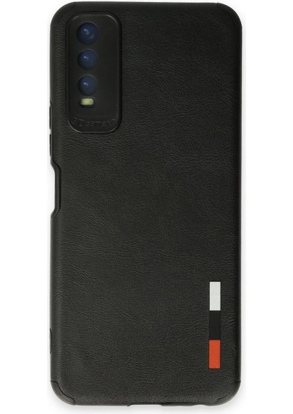 Vivo Y11S Kılıf Loop Deri Silikon - Siyah – Darbe Koruma