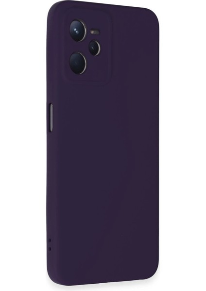 Realme C35 Kılıf Nano Içi Kadife Silikon - Mor – Darbe Koruma fiyatları