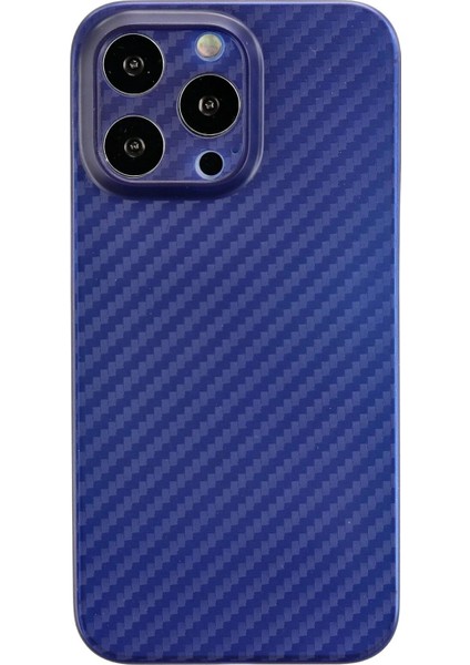 iPhone 13 Pro Kılıf Karbon Pp Silikon - Mavi – Darbe Koruma
