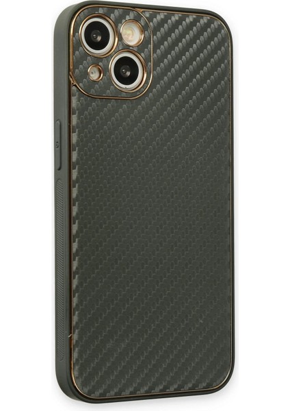 iPhone 13 Kılıf Coco Karbon Silikon - Füme – Darbe Koruma