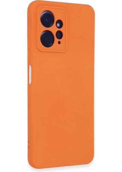 Xiaomi Redmi Note 12 4g Kılıf Nano Içi Kadife Silikon - Turuncu – Darbe Koruma